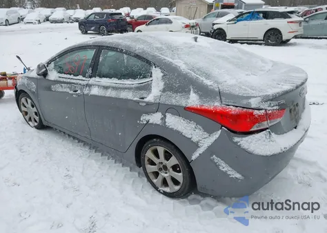 2013 Hyundai Elantra Limited из США, поврежденный, VIN 5NPDH4AE9DH381870